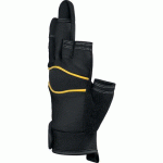 GANTS DE MANUTENTION 3 DOIGTS COUPÉS. PAUME CUIR SYNTHETIQUE TAILLE 8 - DELTA PLUS