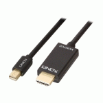 LINDY CÂBLE ADAPTATEUR 3M MINI DISPLAY PORT VERS HDMI 4K30HZ