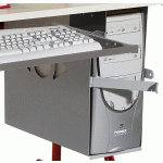 SUPPORT UNITÉ CENTRALE EN TÔLE POUR TABLE FOUGÈRES PROF. 60 CM, SANS FERMETURE - MANUTAN COLLECTIVITÉS