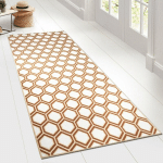 KARAT - TAPIS DE COULOIR CARDIFF ANTIDÉRAPANT 80 X 500 CM - BEIGE