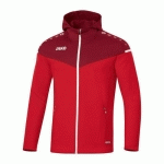 VESTE DE FOOT À CAPUCHON FEMME - JAKO - CHAMP 20 ROUGE