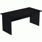 BUREAU DROIT PIEDS PANNEAUX FAST - 160 CM - NOIR - NOIR