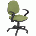 FAUTEUIL DE BUREAU AURORE CONTACT PERMANENT ACCOUDOIRS FIXES COLORIS PISTACHE - MANUTAN COLLECTIVITÉS
