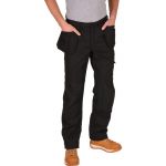 PANTALON POCHES GENOUILLÈRES FRISTADS 2084 P154 48 NOIR