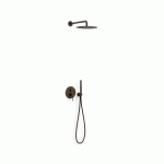 KIT DE DOUCHE ENCASTRÉ RAPID-BOX NOIR MÉTALLISÉ BROSSÉ - TRES 26228004KMB