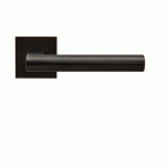 POIGNÉES DE PORTE SUR ROSACES CARRÉES SÉRIE EPL 45Q MADEIRA - NOIR BRONZE - BEC DE CANE KARCHER DESIGN