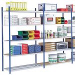 RAYONNAGE INDUSTRIEL MULTI RACK - POLYVALENT - H. 200 X L. 125 X P. 50 CM - ELÉMENT SUIVANT - GRIS