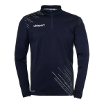 SWEAT 1/4 ZIPPÉ - UHLSPORT - SCORE 26 BLEU MARINE/BLANC