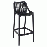 TABOURET HAUT POLYPROPYLÈNE AIR NOIR - STAMP