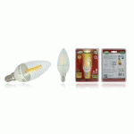 AMPOULE LED E14 3W 3000K À  FILAMENT FLAMME COB VISION-EL 7661B