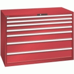 ARMOIRE ROUGE 1431X725X1000 AVEC 7 TIR. 200KG _ 78.858.070 - LISTA