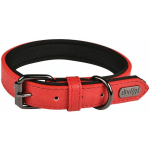 DOOGY GLAM - COLLIER CHIEN SIMILI BASICS ROUGE TAILLE : T30 - ROUGE