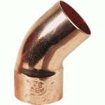 COUDE CUIVRE 45° M/F 40CU - DIAMÈTRE 12 BRICOZOR