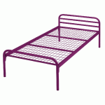 EVOLUTION LIT CONFORT SOMMIER TREILLIS 90X190 4006 FUSCHIA - MANUTAN COLLECTIVITÉS