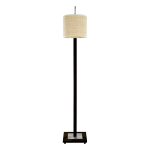 HERZBLUT RIKA LAMPE SUR PIED, CHÊNE CENDRÉ CHARBON/SABLE