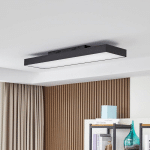 LUCANDE PLAFONNIER LED LEICY, NOIR, 100 CM, RGBIC, CCT