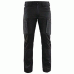 PANTALON DE TRAVAIL SERVICES STRETCH NOIR TAILLE 48 - BLAKLADER