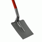 PELLE DE JARDIN PRO TERRASSIER CARRÉE À COL DE CYGNE 25CM EN ACIER TREMPÉ EMMANCHÉE BOIS POMME 110CM - MERMIER - 554125