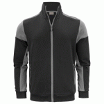 PRINTER PRIME PRIME SWEATSHIRT FULLZIP HOMMES NOIR/GRIS ACIER - TAILLE S
