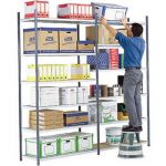 RAYONNAGE INDUSTRIEL MULTI RACK - POLYVALENT - H. 240 X L. 100 X P. 50 CM - ELÉMENT SUIVANT - BLEU