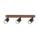 TK LIGHTING SPOT POUR PLAFOND SUBRIN, NOYER, À 3 LAMPES