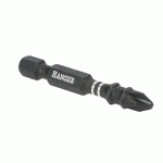 2 EMBOUTS IMPACT 1/4'' CRUCIFORME PH1 LONGUEUR 50MM - HANGER - 134051