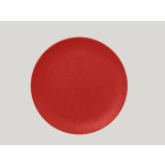 ASSIETTE PLATE ROND ROUGE EMBER PORCELAINE Ø 24 CM NEO FUSION RAK