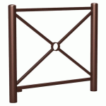 BARRIÈRE CARREFOUR 1.07 M - ZINC MARRON 8017 - PROCITY
