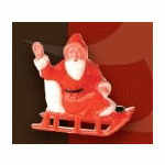 DÉCORATION DE BÀ»CHES PÂTISSIÈRES PÈRE NOËL SUR LUGE