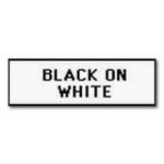 ÉTIQUETTES RUBAN LAMINÉ NOIR/BLANC POUR P-TOUCH 550/9200/9400 - ROULEAU (3.6 CM X 15 M)
