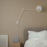 GRUPA ARIGATO APPLIQUE MURALE À 1 LAMPE 110CM Ø23CM BLANC