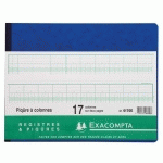 PIQÛRE 25X32CM 17 COLONNES SUR 2 PAGES 24 LIGNES 80 PAGES - EXACOMPTA
