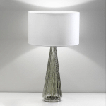 SELÈNE LAMPE TABLE COSTA RICA ABAT-JOUR BLANC, PIED GRIS