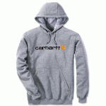 SWEAT-SHIRT À CAPUCHE AVEC LOGO GRIS GRANULÉ TXS - CARHARTT - S1100074034XS