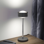 TOP LIGHT PUK! 120 EYE TABLE LED, MATES, ANTHRACITE/CHROMÉ