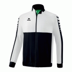 VESTE DE SURVÊTEMENT - ERIMA - SIX WINGS NOIR/BLANC