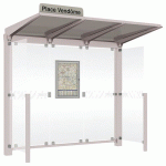 ABRI BUS VENISE 2.50 M AVEC BARDAGES LATÉRAUX - GRIS 7044 - PROCITY