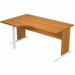 BUREAU 90° GAUCHE PIEDS L BOIS FAST 160CM - AULNE - AULNE