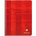 CAHIER CLAIREFONTAINE METRIC - RELIURE SPIRALES - 17 X 22 CM - 224 PAGES - GRANDS CARREAUX - PAPIER 90G