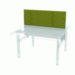 PANNEAU ACOUSTIQUE POUR PÔLE DE BUREAU ERGOMAX L 120 CM ALUMINIUM