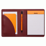 RHODIARAMA LIVRET PORTE-BLOC N°13 POUR BLOC OU CARNET FORMAT A6 - LIE DE VIN