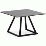 TABLE LINEA LOUNGENOIR70X70X45CM COMPACT NOIR - FLEXFURN