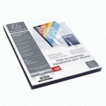 BOITE DE 100 PLATS POUR RELIER PVC 15X100E - A4-CRISTAL - EXACOMPTA