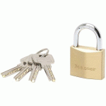 CADENAS EN LAITON MASSIF EXTRA ÉPAIS - 40 MM - ANSE 22MM - MASTER LOCK