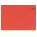 CHEMISE DOSSIER À SOUFFLET CARTE EXACOMPTA DOS TOILÉ 24 X 32 CM ROUGE - PAQUET DE 25