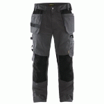 PANTALON DE TRAVAIL ARTISAN GRIS FONCÉ/NOIR TAILLE 42 - BLAKLADER