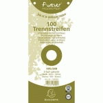PAQUET 100 FICHES INTERCALAIRES BLANC FOREVER 105X240MM - EXACOMPTA