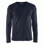 T-SHIRT MANCHES LONGUES MARINE FONCÉ TAILLE XXL - MANUTAN COLLECTIVITÉS