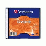 VERBATIM - DVD-R X 1 - 4.7 GO - SUPPORT DE STOCKAGE