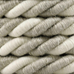 CORDE XL, CÂBLE ÉLECTRIQUE 3X0,75. REVÊTEMENT EN LIN NATUREL ET COTON BRUT. DIAMÈTRE 16MM.